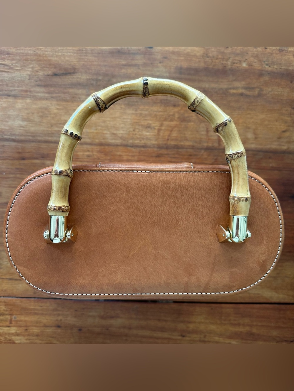 j mclaughlin Wicker Summer Bag With Bamboo Handle - Picture 2 of 10